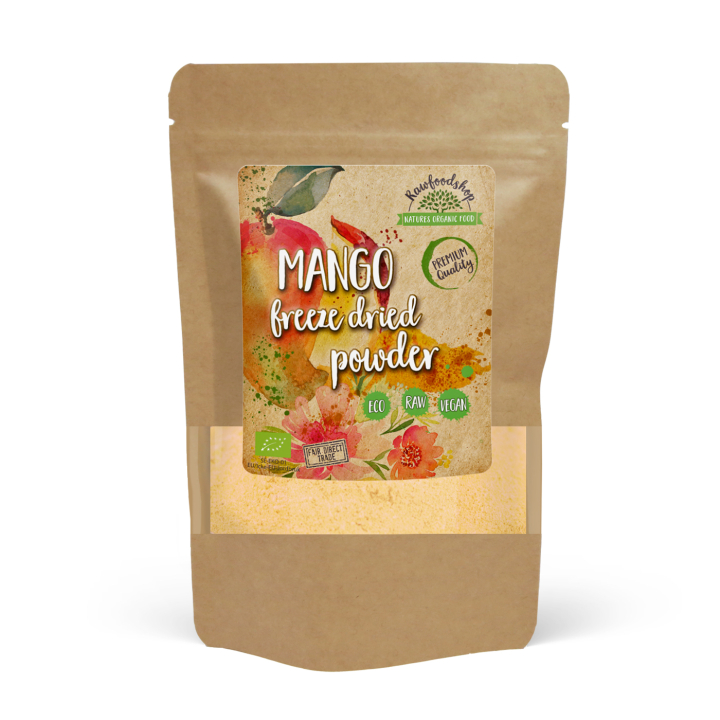 Biotiva Mango Pulver Gefriergetrocknet Bio – 110g, Vegan, Rein Natürlich