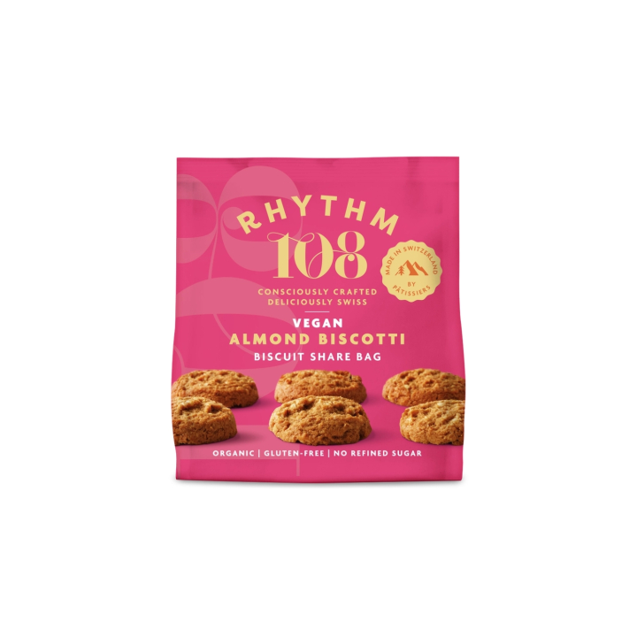 Mandel Biscotti ØKO 135g i gruppen Råvarer & Drikke / Spiskammer / Kjeks & Kaker hos Rawfoodshop Scandinavia AB (R108SHBAB01EU)