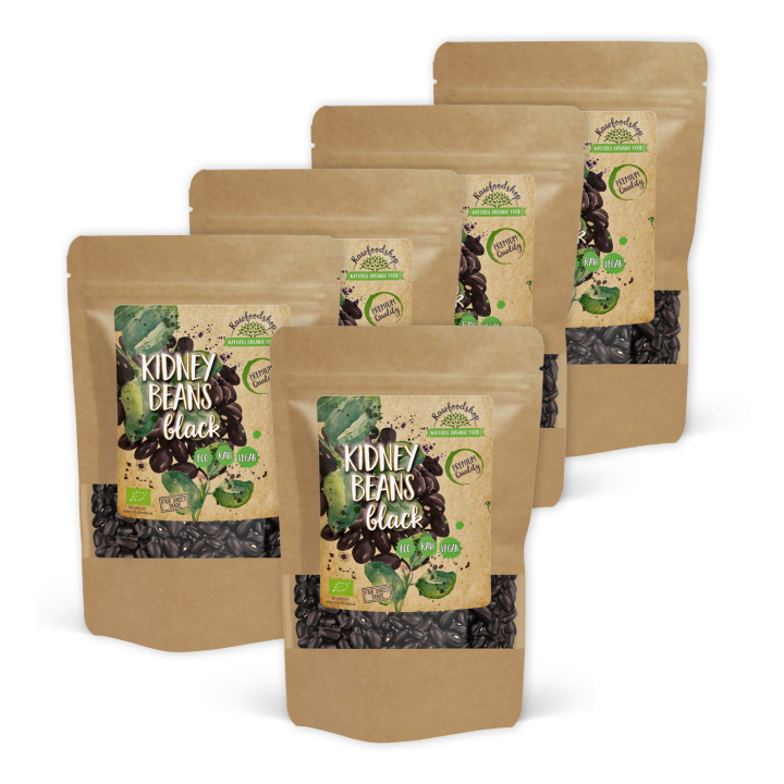 Bønner Svarte ØKO 500g x 5 pakker i gruppen Råvarer & Drikke / Spiskammer / Belgvekster hos Rawfoodshop Scandinavia AB (RAW0028-SET5)