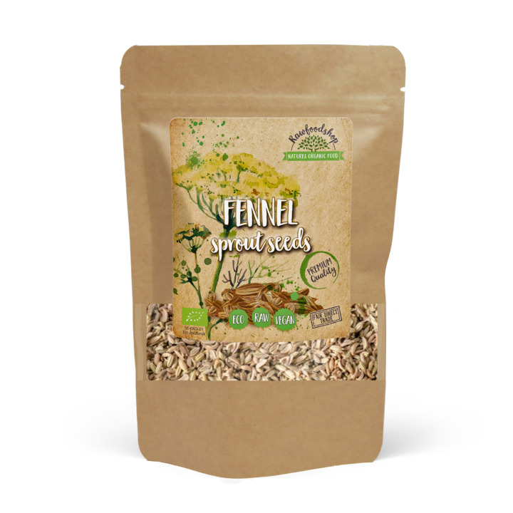 Spirefrø Fennikel ØKO 50g i gruppen Råvarer & Drikke / Helsekost / Spirede frø hos Rawfoodshop Scandinavia AB (RAW006743)
