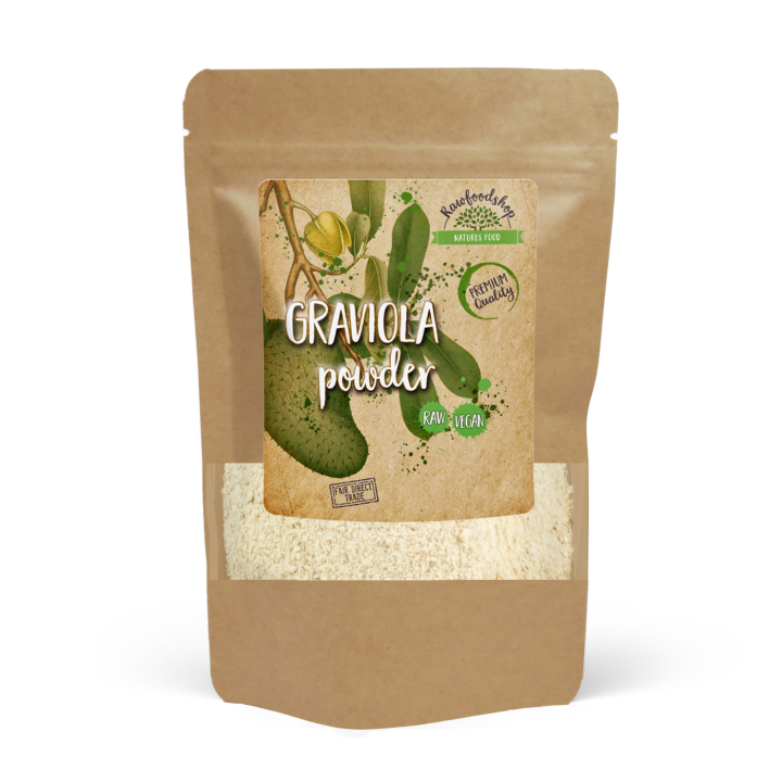 Graviola pulver RAW 125g i gruppen Råvarer & Drikke / Frukt og bær / Fruktpulver hos Rawfoodshop Scandinavia AB (RAW053)