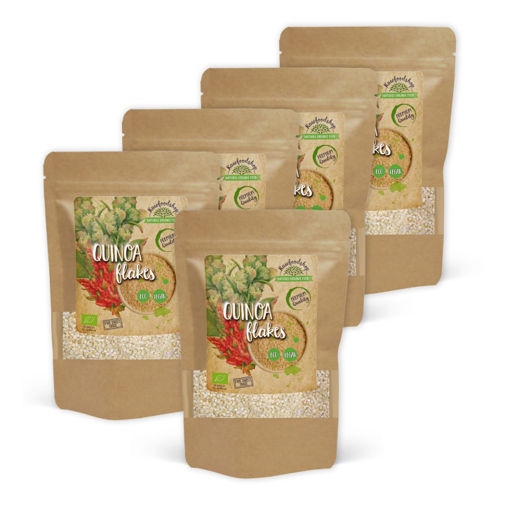 Quinoaflokker ØKO 250g x 5 pakker i gruppen Råvarer & Drikke / Baking / Korn og flak hos Rawfoodshop Scandinavia AB (RAW787432-SET5)