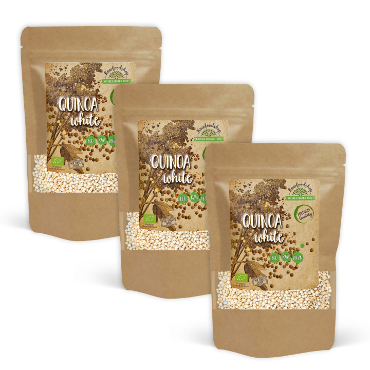 Quinoa Hvit ØKO 500g x 3 pakker i gruppen Råvarer & Drikke / Helsekost / Frø hos Rawfoodshop Scandinavia AB (RAW8397-SET3)