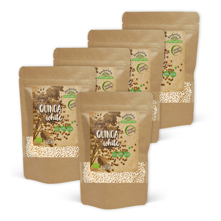 Quinoa Hvit ØKO 500g x 5 pakker i gruppen Råvarer & Drikke / Helsekost / Frø hos Rawfoodshop Scandinavia AB (RAW8397-SET5)