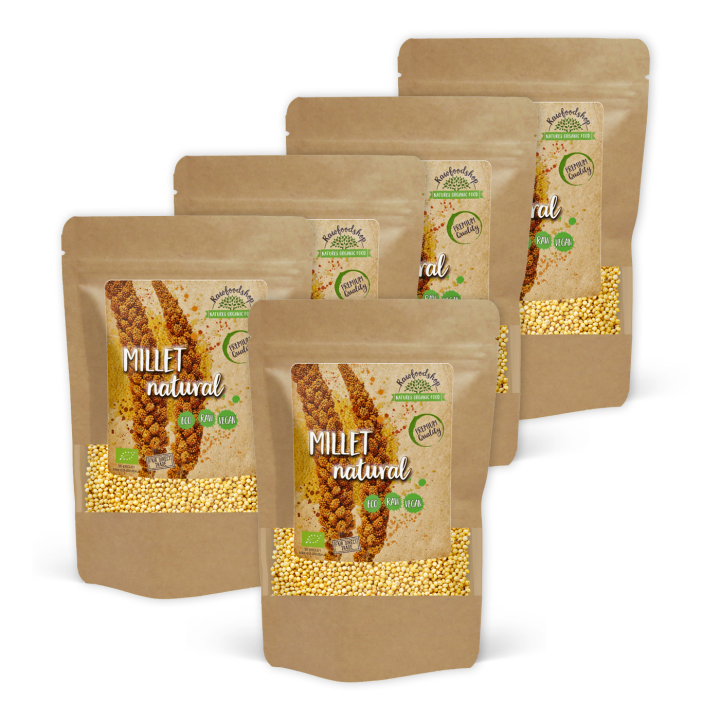 Hirse ØKO 500g x 5 pakker i gruppen Råvarer & Drikke / Helsekost / Frø hos Rawfoodshop Scandinavia AB (RAW878097-SET5)