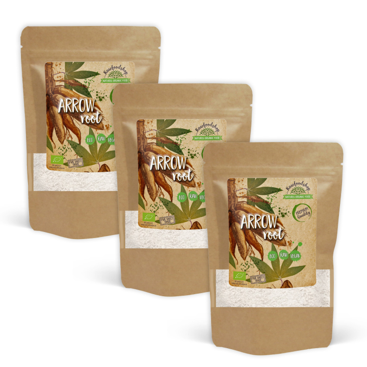 Arrowrot pulver ØKO 50g x 3 pakker i gruppen Råvarer & Drikke / Baking / Ingredienser Annet hos Rawfoodshop Scandinavia AB (RAW9365-SET3)