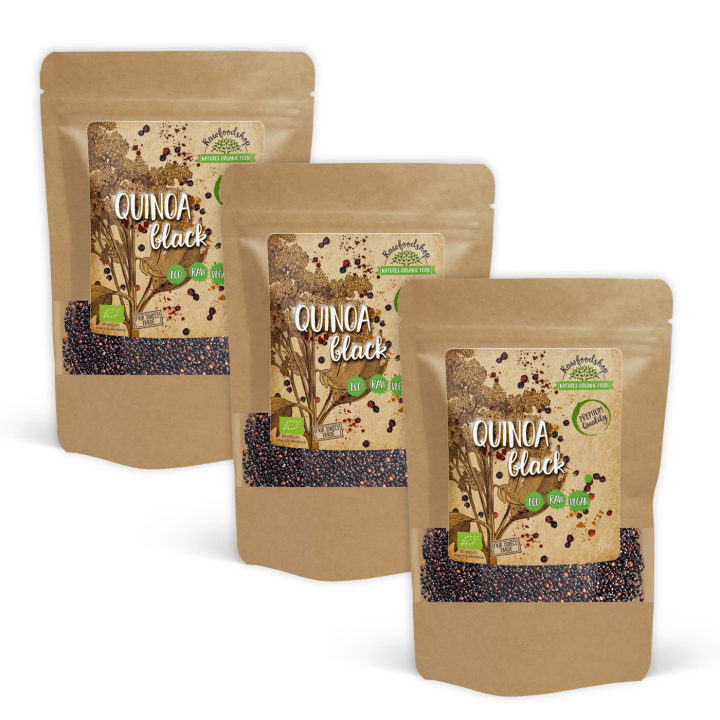 Quinoa Svart ØKO 500g x 3 pakker i gruppen Råvarer & Drikke / Helsekost / Frø hos Rawfoodshop Scandinavia AB (RAW9865-SET3)