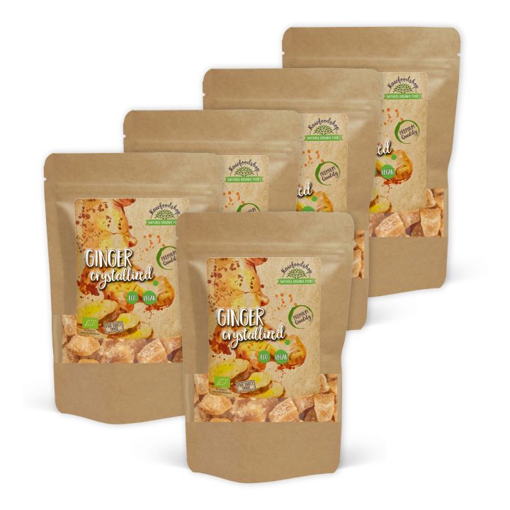 Ingefær Kristallisert ØKO 500g x 5 pakker i gruppen Råvarer & Drikke / Godteri og sjokolade / Sukkertøy hos Rawfoodshop Scandinavia AB (RAW986689500-SET5)