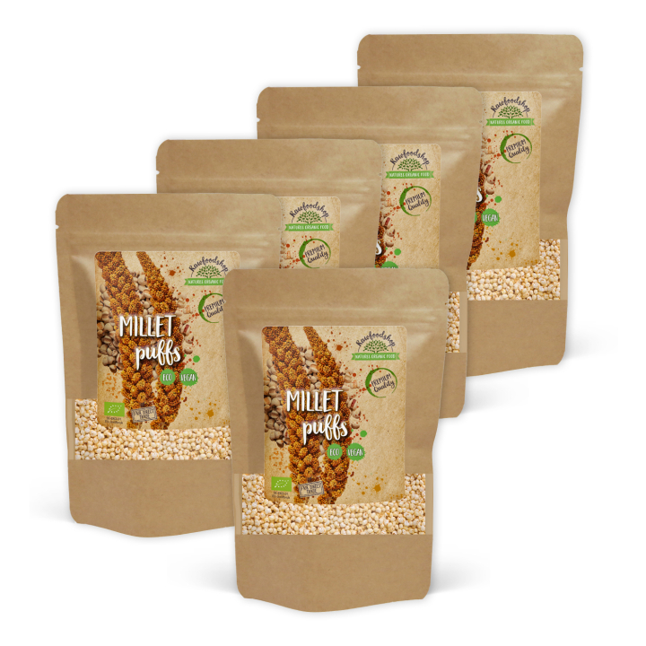 Hirsepuffer ØKO 200g x 5 pakker i gruppen Råvarer & Drikke / Baking / Korn og flak hos Rawfoodshop Scandinavia AB (RAW98890907-SET5)