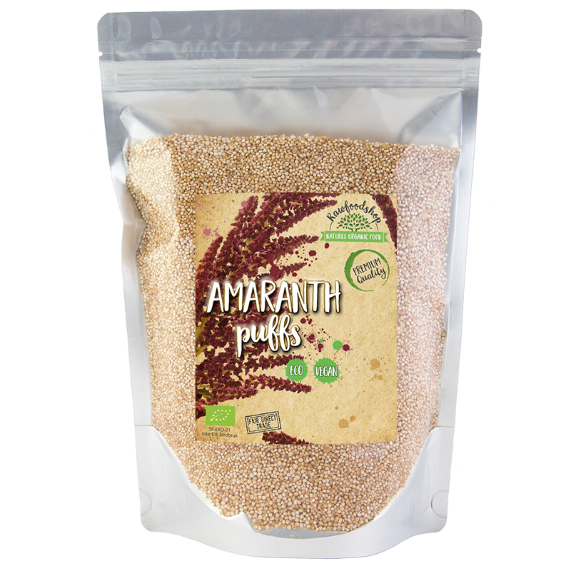 Amaranth puffet økologisk 200g i gruppen Råvarer & Drikke / Baking og matlaging / Granola, grøt og puffs hos Rawfoodshop Scandinavia AB (RAWAMA001)