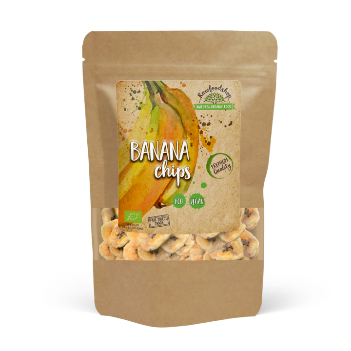 Bananchips ØKO 500g i gruppen Råvarer & Drikke / Frukt og bær / Banan hos Rawfoodshop Scandinavia AB (RAWBANA5)