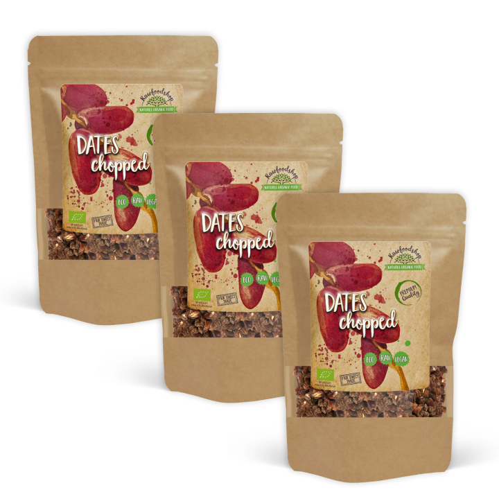 Dadler Hakket ØKO 500g x 3 pakker i gruppen Råvarer & Drikke / Frukt og bær / Dadler hos Rawfoodshop Scandinavia AB (RAWDAD500-SET3)