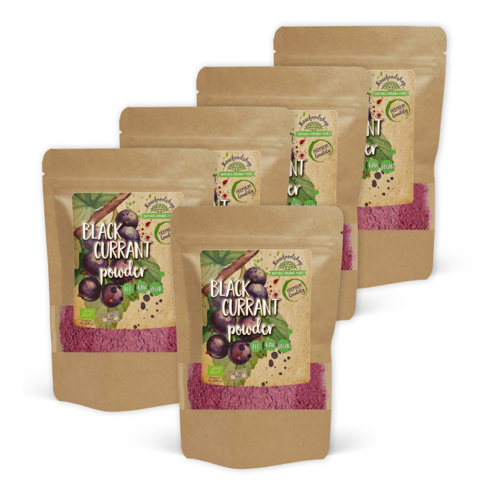 Svart Solbær Pulver ØKO 250g x 5 pakker i gruppen Råvarer & Drikke / Frukt og bær / Fruktpulver hos Rawfoodshop Scandinavia AB (RAWFRUP002250-SET5)