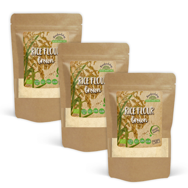 Rismel Brunt ØKO 1kg x 3 pakker i gruppen Råvarer & Drikke / Baking / Mel hos Rawfoodshop Scandinavia AB (RAWMJO0012-SET3)