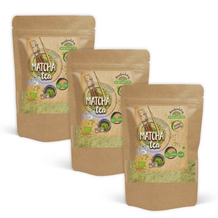 Matcha Te ØKO 250g x 3 pakker i gruppen Råvarer & Drikke / Helsekost / Matcha hos Rawfoodshop Scandinavia AB (RAWTE002-SET3)