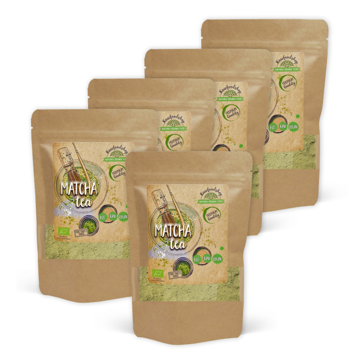 Matcha Te ØKO 250g x 5 pakker i gruppen Råvarer & Drikke / Helsekost / Matcha hos Rawfoodshop Scandinavia AB (RAWTE002-SET5)