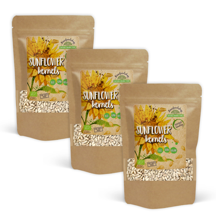 Solroskerner ØKO 500g x 3 pakker i gruppen Råvarer & Drikke / Helsekost / Frø hos Rawfoodshop Scandinavia AB (RFRO500567E-SET3)