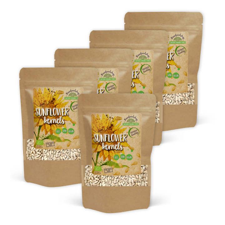 Solroskerner ØKO 500g x 5 pakker i gruppen Råvarer & Drikke / Helsekost / Frø hos Rawfoodshop Scandinavia AB (RFRO500567E-SET5)