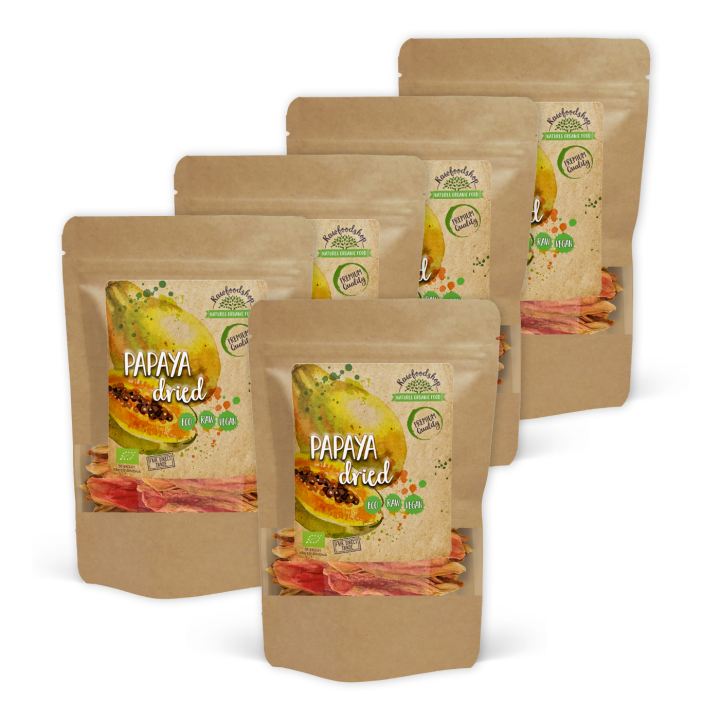 Papaya ØKO 200g x 5 pakker i gruppen Råvarer & Drikke / Frukt og bær / Annen Frukt og Bær hos Rawfoodshop Scandinavia AB (RFRU200380E-SET5)