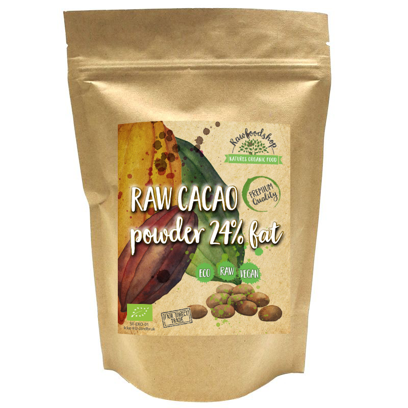 Kakaopulver Raw ØKO 500g i gruppen Råvarer & Drikke / Baking og matlaging / Kakaoprodukter hos Rawfoodshop Scandinavia AB (RKAK500408E)