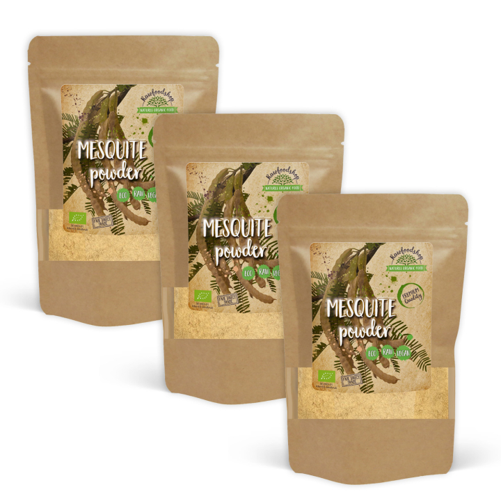 Mesquitepulver ØKO 125g x 3 pakker i gruppen Råvarer & Drikke / Baking / Søtning hos Rawfoodshop Scandinavia AB (RPUL100439E-SET3)