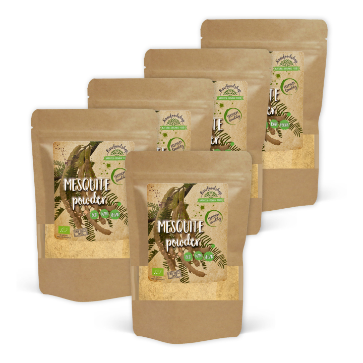 Mesquitepulver ØKO 125g x 5 pakker i gruppen Råvarer & Drikke / Baking / Søtning hos Rawfoodshop Scandinavia AB (RPUL100439E-SET5)