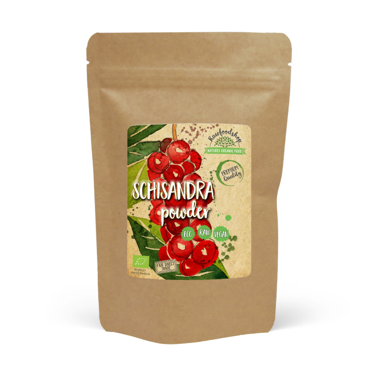 Schisandra Pulver ØKO 125g i gruppen Råvarer & Drikke / Frukt og bær / Fruktpulver hos Rawfoodshop Scandinavia AB (RPUL100540E)