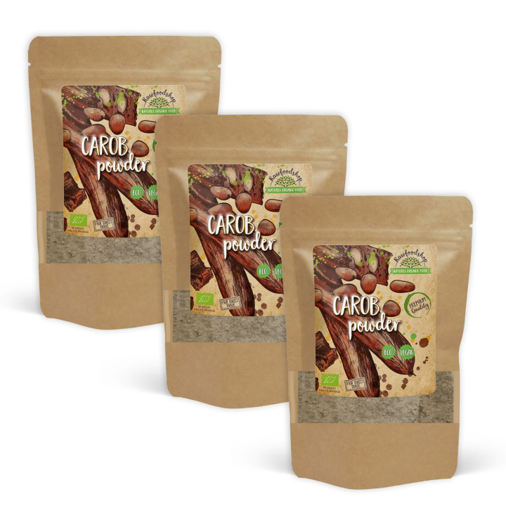 Carobpulver ØKO 500g x 3 pakker i gruppen Råvarer & Drikke / Baking / Kakaoprodukter hos Rawfoodshop Scandinavia AB (RPUL500324E-SET3)