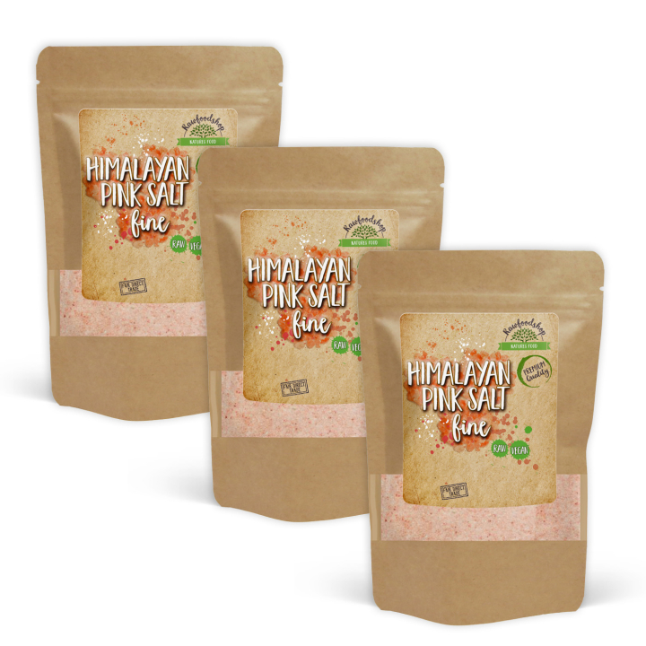 Himalaya Salt Fintmalt 500g x 3 pakker i gruppen Råvarer & Drikke / Spiskammer / Krydder & Salt hos Rawfoodshop Scandinavia AB (RSAL500200E-SET3)