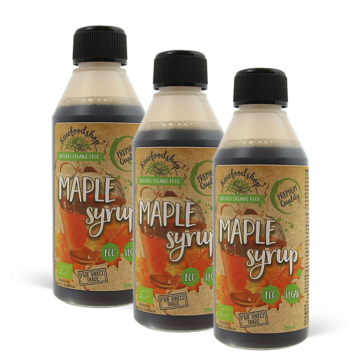 Lønnesirup ØKO 250 ml x 3 flasker i gruppen Råvarer & Drikke / Baking / Sirup hos Rawfoodshop Scandinavia AB (RSOT2502001L-SET3)