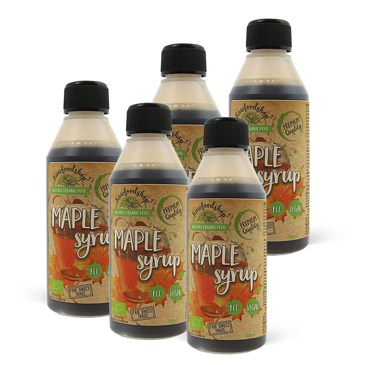 Lønnesirup ØKO 250 ml x 5 flasker i gruppen Råvarer & Drikke / Baking / Sirup hos Rawfoodshop Scandinavia AB (RSOT2502001L-SET5)