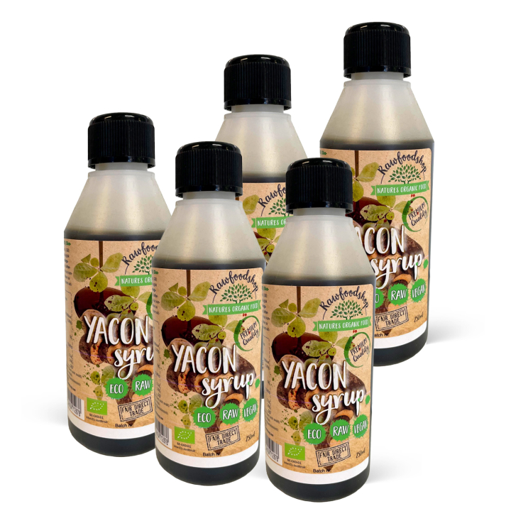 Yaconsirup ØKO 250 ml x 5 flasker i gruppen Råvarer & Drikke / Baking / Sirup hos Rawfoodshop Scandinavia AB (RSOT250508E-SET5)
