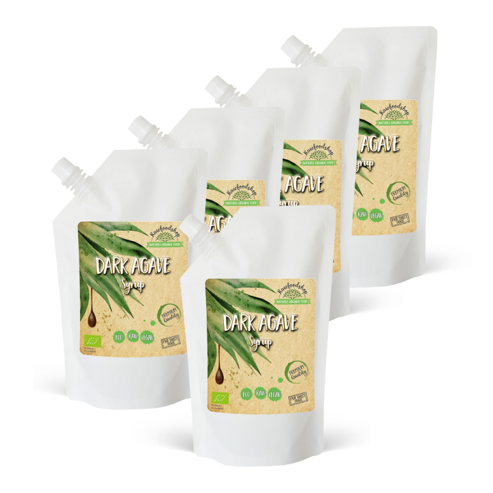 Agavesirup Mørk ØKO 1000ml x 5 pakker i gruppen Råvarer & Drikke / Baking / Sirup hos Rawfoodshop Scandinavia AB (RSOT500300E1-SET5)