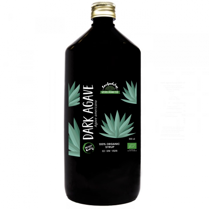 Agavesirup Mörk ØKO 1000ml i gruppen Råvarer & Drikke / Baking og matlaging / Søtning / Agave hos Rawfoodshop Scandinavia AB (RSOT500300E1)