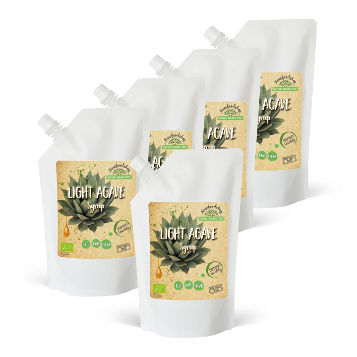Agavesirup Lys ØKO 1000ml x 5 pakker i gruppen Råvarer & Drikke / Baking / Sirup hos Rawfoodshop Scandinavia AB (RSOT500301E11-SET5)