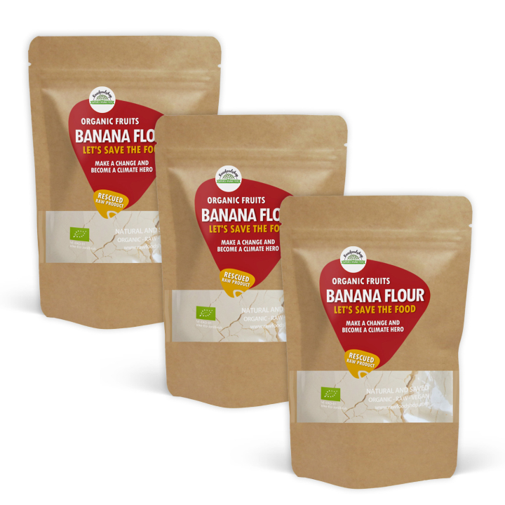 Bananmel ØKO 1kg x 3 pakker i gruppen Råvarer & Drikke / Frukt og bær / Banan hos Rawfoodshop Scandinavia AB (SF183201-SET3)