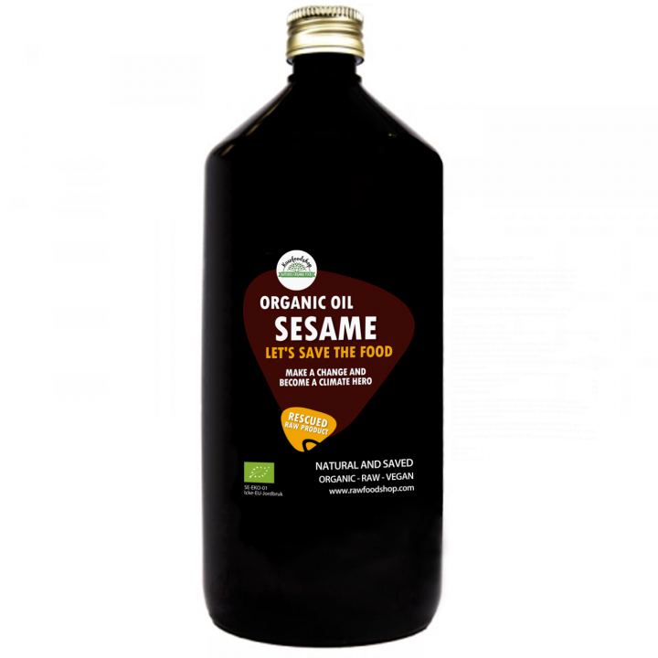 Sesamolje kaldpresset ØKO 1000ml i gruppen Hud & Kropp / Naturlig DIY / Vegetabilske oljer hos Rawfoodshop Scandinavia AB (SF30812031)