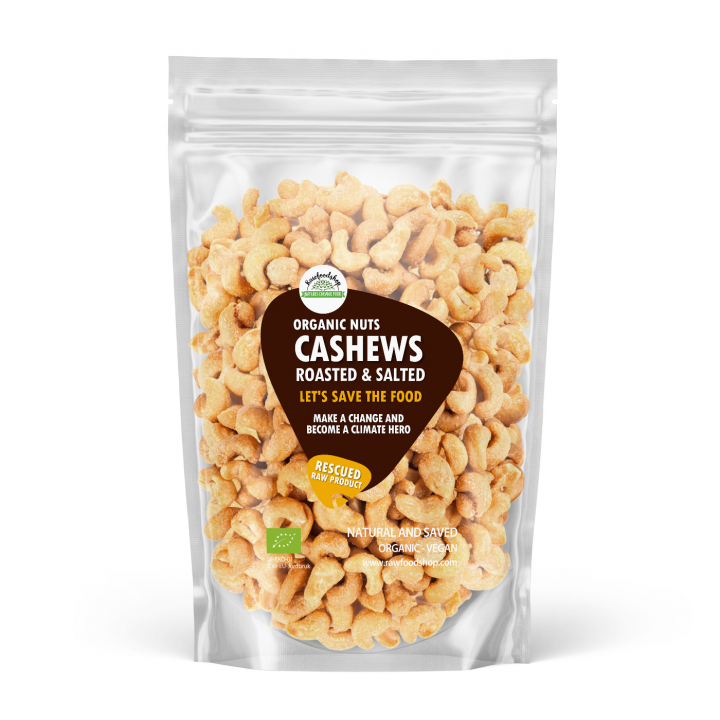 Cashewnøtter Ristet & Saltet ØKO 1kg i gruppen Råvarer & Drikke / Nøtter / Cashewnøtter hos Rawfoodshop Scandinavia AB (SF32230FT1)