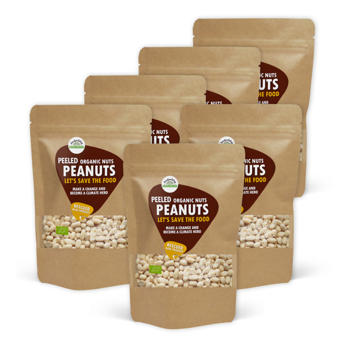 Peanøtter Skrellet RAW ØKO 1kg x 6 pakker i gruppen Råvarer & Drikke / Nøtter / Peanøtter hos Rawfoodshop Scandinavia AB (SF3409SET)