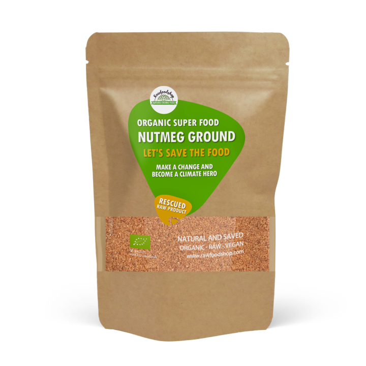 Muskat Malt ØKO 100g i gruppen Råvarer & Drikke / Spiskammer / Krydder & Salt hos Rawfoodshop Scandinavia AB (SF40673100)