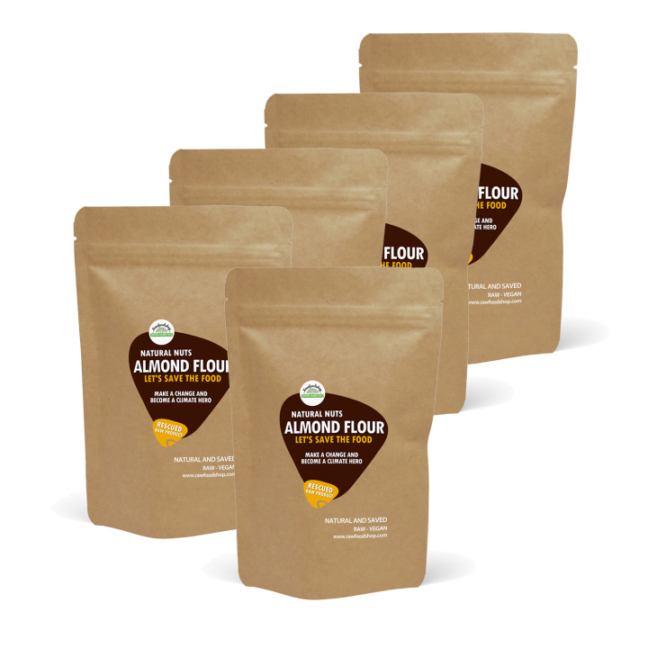 Mandelmel RAW 1 kg 5stk pakke i gruppen Råvarer & Drikke / Baking / Mel / Mandelmel hos Rawfoodshop Scandinavia AB (SF53022010-1SET)
