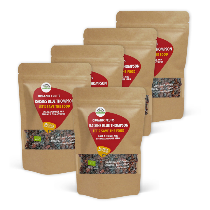 Russin Blue Thompson RAW ØKO 1 kg x 5 pakker i gruppen Råvarer & Drikke / Frukt og bær / Rosiner hos Rawfoodshop Scandinavia AB (SF799791SET)