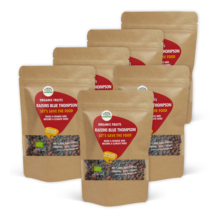 Russin Blue Thompson RAW ØKO 1 kg x 6 pakker i gruppen Råvarer & Drikke / Frukt og bær / Rosiner hos Rawfoodshop Scandinavia AB (SF799791SET)