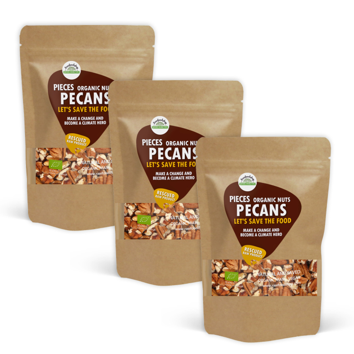 Pekannøtter i biter RAW ØKO 1kg x 3 pakker i gruppen Råvarer & Drikke / Nøtter / Pekannøtter hos Rawfoodshop Scandinavia AB (SFA1004-SET3)