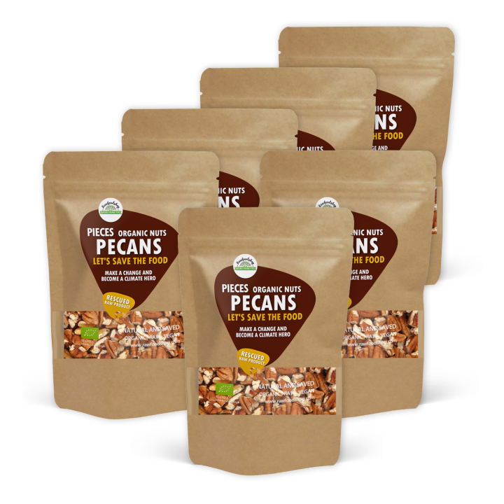 Pekannøtter i biter RAW ØKO 1kg x 6 pakker i gruppen Råvarer & Drikke / Nøtter / Pekannøtter hos Rawfoodshop Scandinavia AB (SFA1004-SET5)