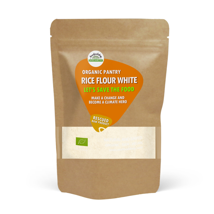 Risemel hvitt ØKO 1kg i gruppen Råvarer & Drikke / Baking / Mel hos Rawfoodshop Scandinavia AB (SFAB0182)