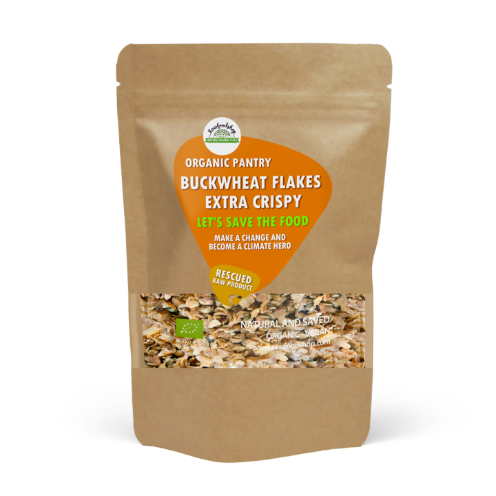 Bokhvete flakes Sprø ØKO 500g i gruppen Råvarer & Drikke / Baking / Korn og flak hos Rawfoodshop Scandinavia AB (SFBFK205)