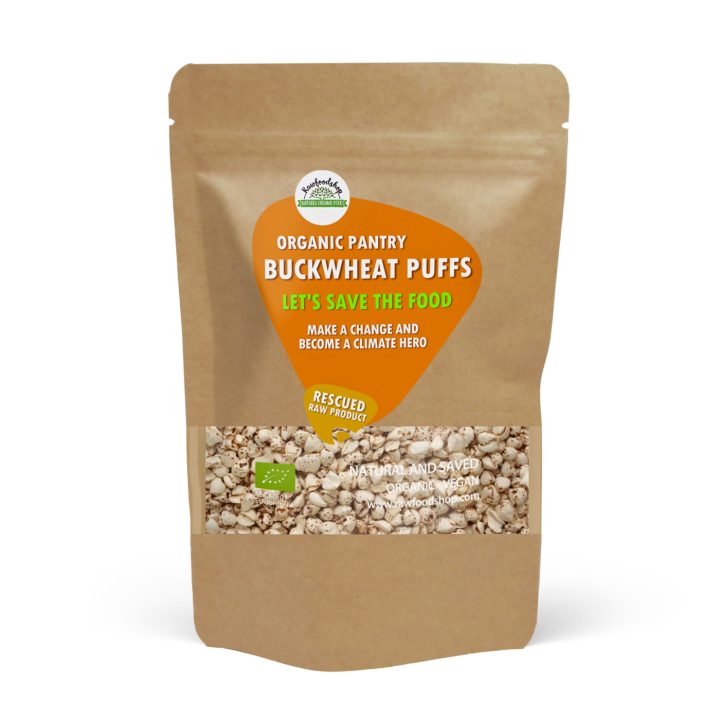 Bokhvetepuffer ØKO 100g i gruppen OUTLET 20-80% / Baking 20-60% / Baking 40% hos Rawfoodshop Scandinavia AB (SFBVP601)