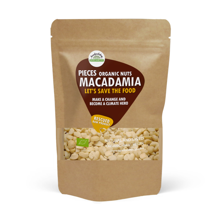 Macadamianøtter i biter RAW ØKO 1kg i gruppen Råvarer & Drikke / Nøtter / Macadamia hos Rawfoodshop Scandinavia AB (SFMACNOT03)