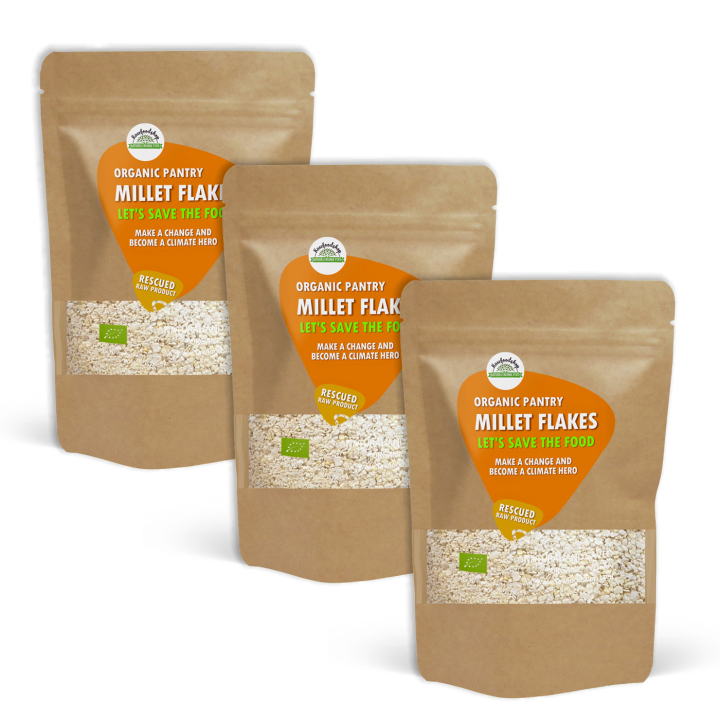 Hirseflak ØKO 1kg x 3 pakker i gruppen Råvarer & Drikke / Baking / Korn og flak hos Rawfoodshop Scandinavia AB (SFRAW006644001-SET3)